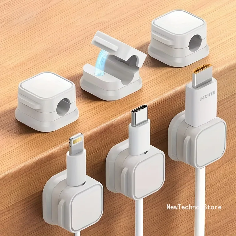 Desk Cable Organizer - Magnetyczny organizer kabli, ścienne klipsy do
