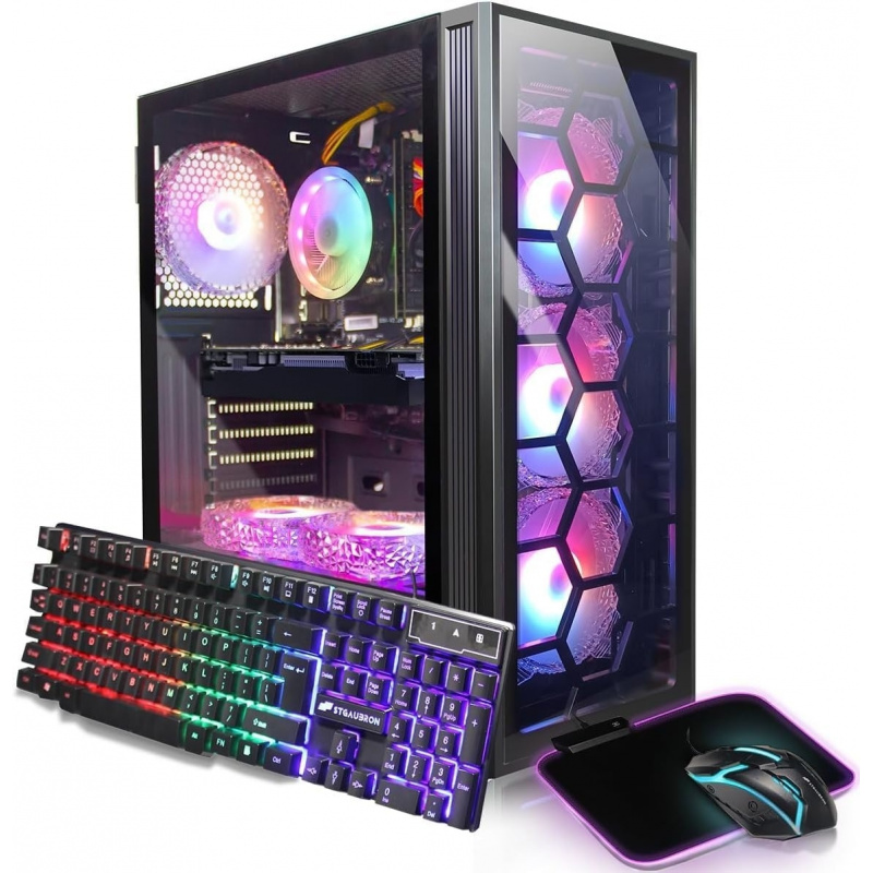 Pc Gaming Gtx 1650 - Komputer stacjonarny do gier, procesor Core