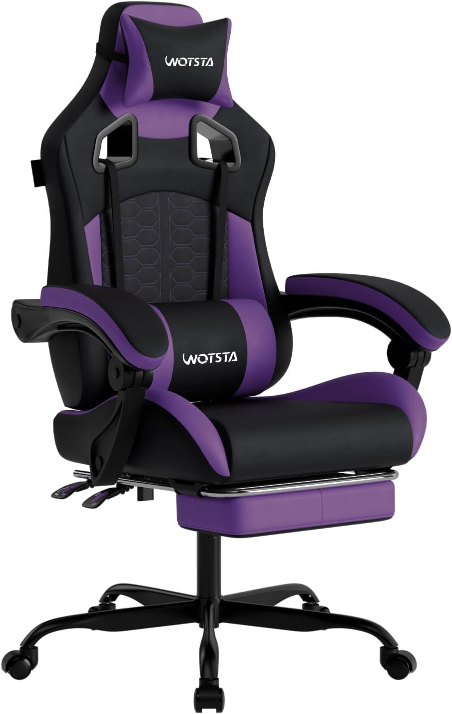 Pc Gaming Chair - Krzesło do gier z funkcją masażu,