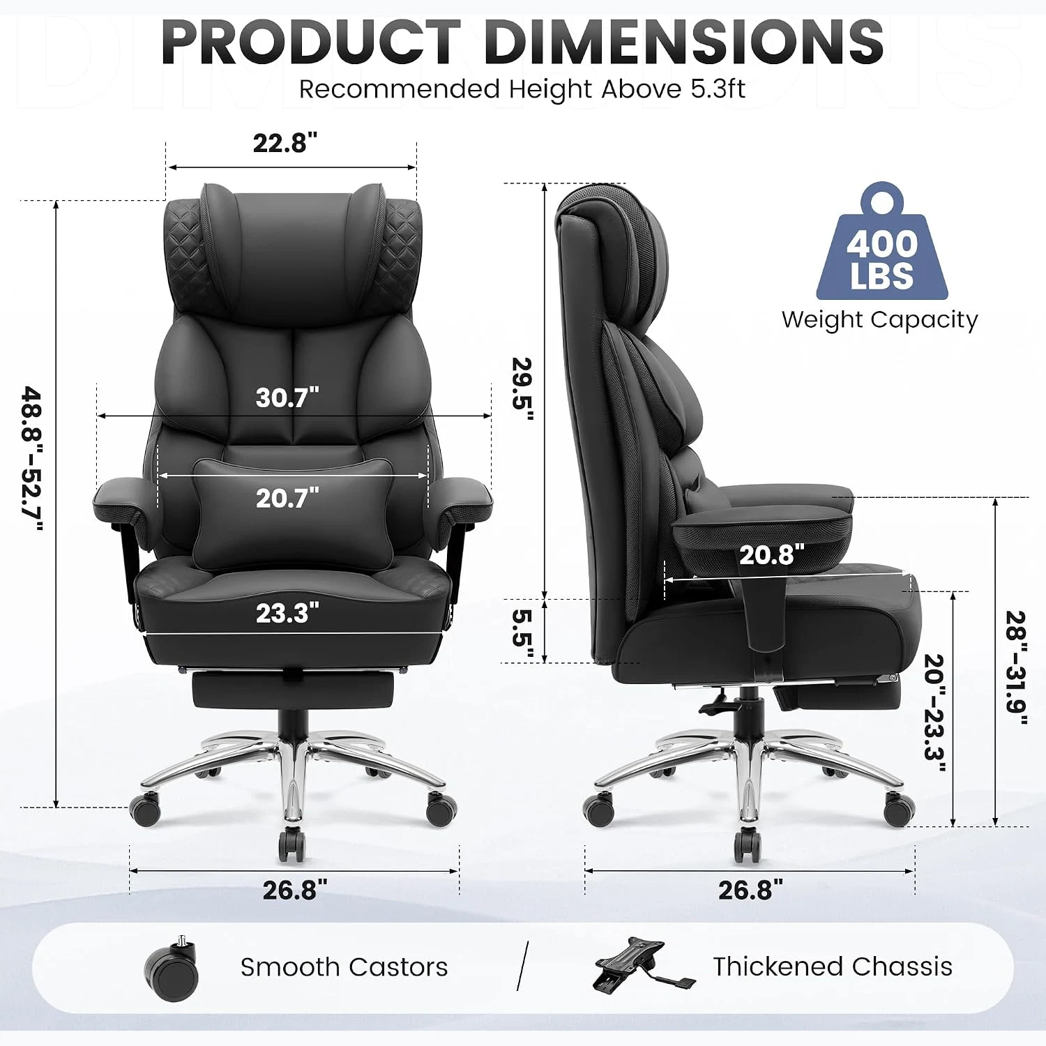 Krzesło biurowe, duże i wysoki – Pc Gaming Chair recenzja i cena