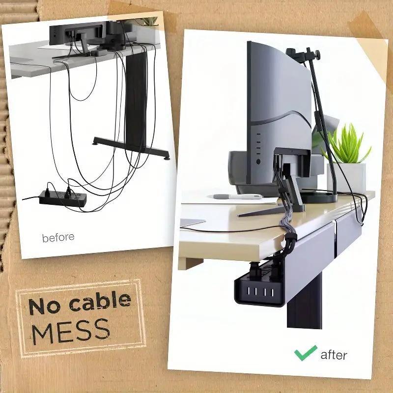 Organizer na kable 40 cm, bez  – Desk Cable Organizer recenzja i cena