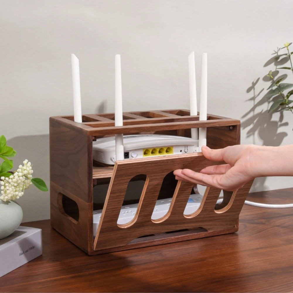 Solidna drewniana półka do org – Desk Cable Organizer recenzja i cena