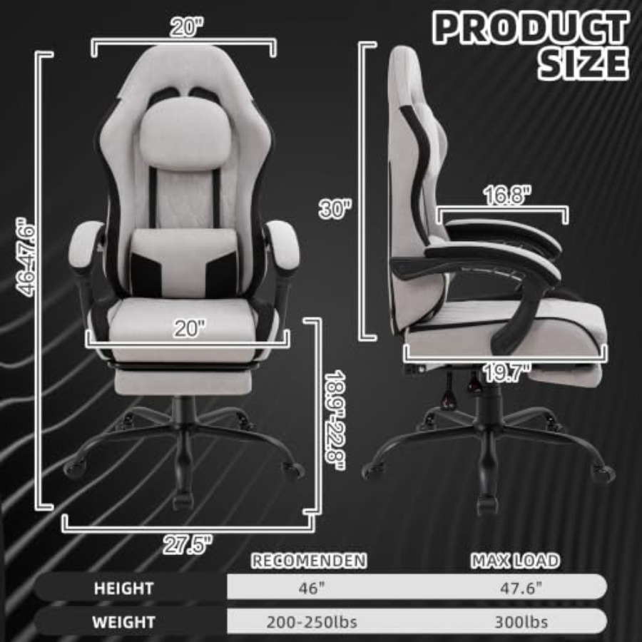 Krzesło do gier dla dorosłych: – Gaming Chair recenzja i cena