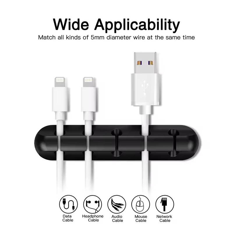 Silikonowy organizer na kable  – Desk Cable Organizer recenzja i cena