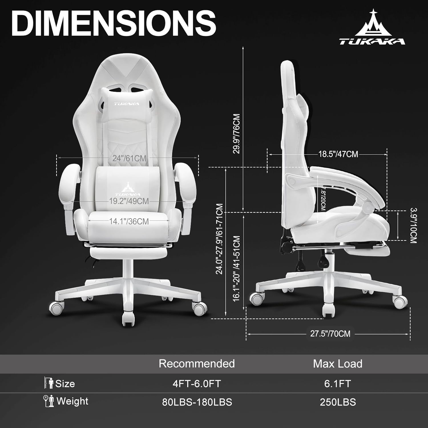 Białe ergonomiczne krzesło gam – Gaming Chair recenzja i cena