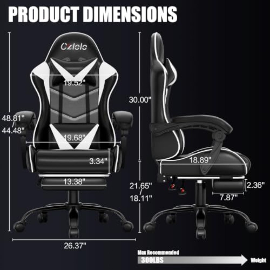 Krzesło gamingowe z podnóżkiem – Gaming Chair recenzja i cena
