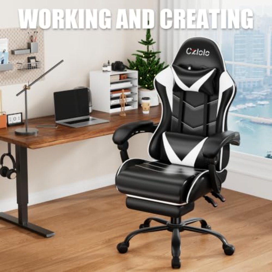 Krzesło gamingowe z podnóżkiem – Gaming Chair recenzja i cena