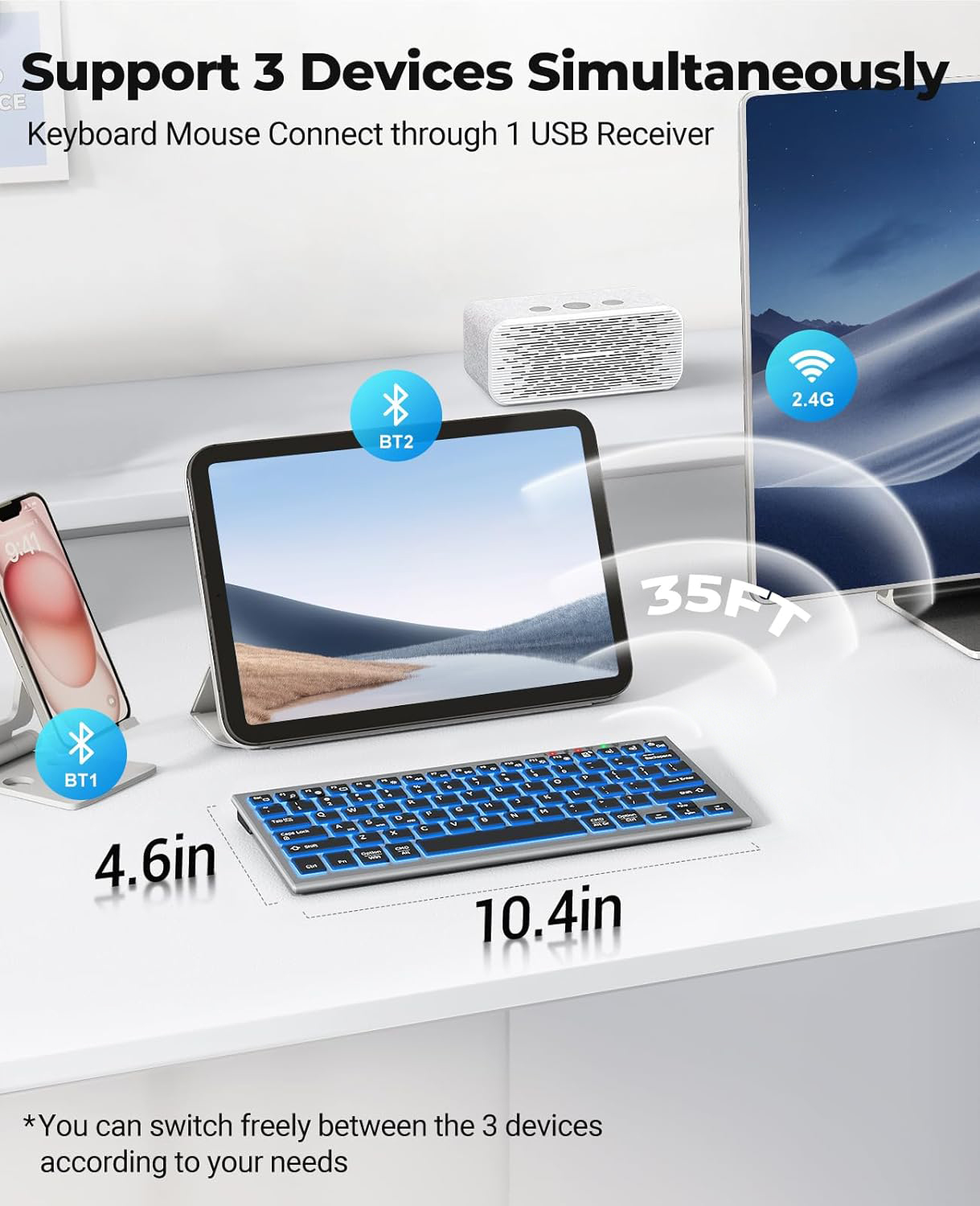 Bezprzewodowa klawiatura Bluet – Pc Gaming Windows 7 recenzja i cena