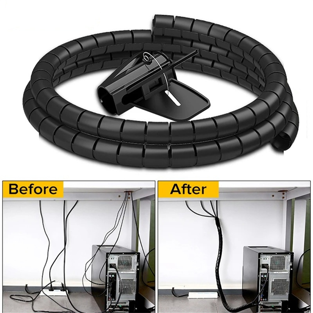 Elastyczny spiralny organizer  – Desk Cable Organizer recenzja i cena