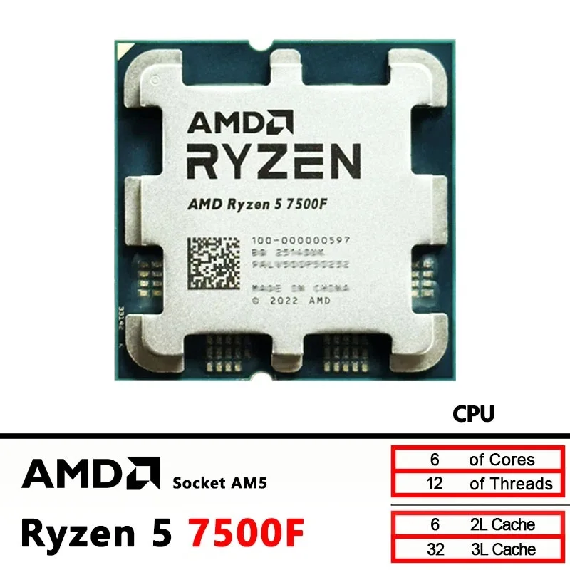 Procesor AMD Ryzen 5 7500F do  – Pc Gaming Ryzen 5 recenzja i cena